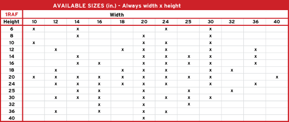 Product 8 Aviable Sizes